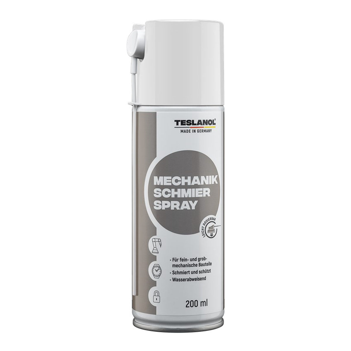 TESLANOL 26010 Universal Mechaniker Schmiermittel / Feinmechaniker Schmieröl für bewegliche Metallteile / Sprühöl Schutz Wartung Pflege / Schmierfett / 200 ml