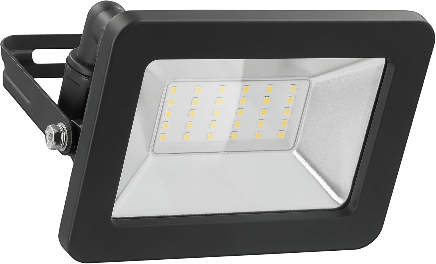 LED Strahler Außen 30W / Außenstrahler IP65 / Neutralweißes Licht 2550 lm/LED Scheinwerfer Fluter Wandmontage / IP65 Gartenstrahler/Schwarz [Energieklasse F]