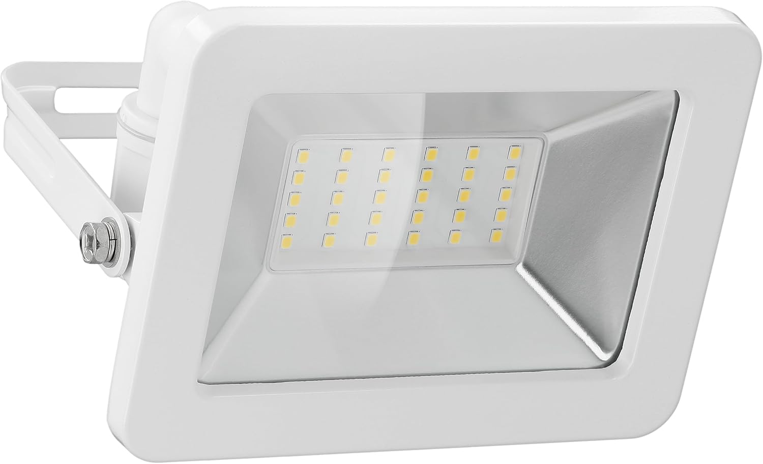 LED Strahler Außen 30W / Außenstrahler IP65 / Neutralweißes Licht 2550 lm/LED Scheinwerfer Fluter Wandmontage / IP65 Gartenstrahler / Weiß [Energieklasse F]