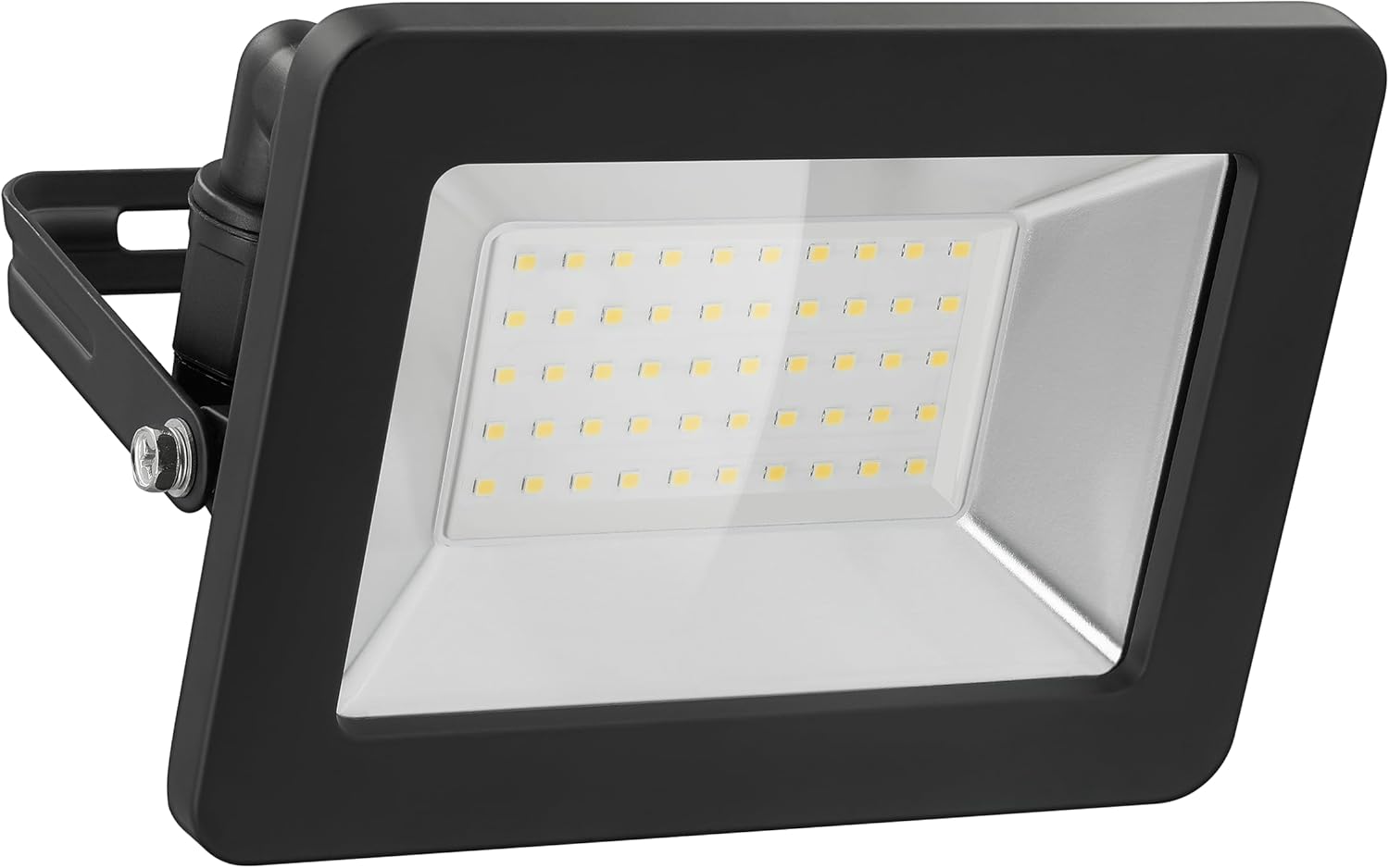 LED Strahler Außen 50W / Außenstrahler IP65 / Neutralweißes Licht 4250 lm/LED Scheinwerfer Fluter Wandmontage / IP65 Gartenstrahler/Schwarz [Energieklasse F]