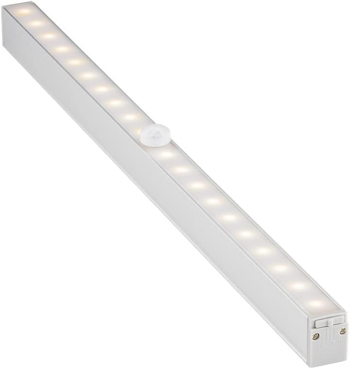 LED-Unterbauleuchte mit Bewegungsmelder / Für Schränke, Küchen, Vitrinen, Schubladen, Garagen etc. / Warm-Weiß Licht (3000k) / 30 cm [Energieklasse A]