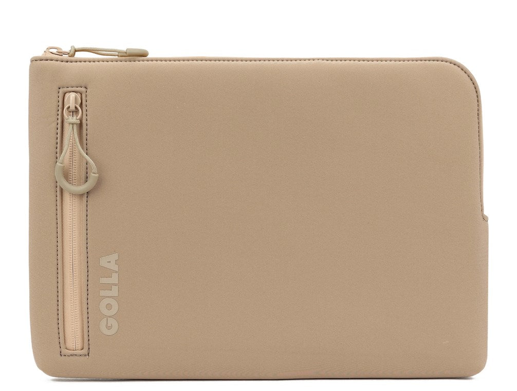 Golla Laptop Tasche / Wasserdichter Laptop Sleeve aus Neopren / Für MacBook, Asus und weitere Notebooks / Elegante Laptophülle / Reißverschluss mit Neoprenmantel / 13 Zoll / Coffee