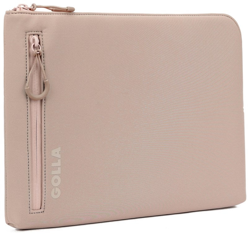 Golla Laptop Tasche / Wasserdichter Laptop Sleeve aus Neopren / Für MacBook, Asus und weitere Notebooks / Elegante Laptophülle / Reißverschluss mit Neoprenmantel / 13 Zoll / Cream