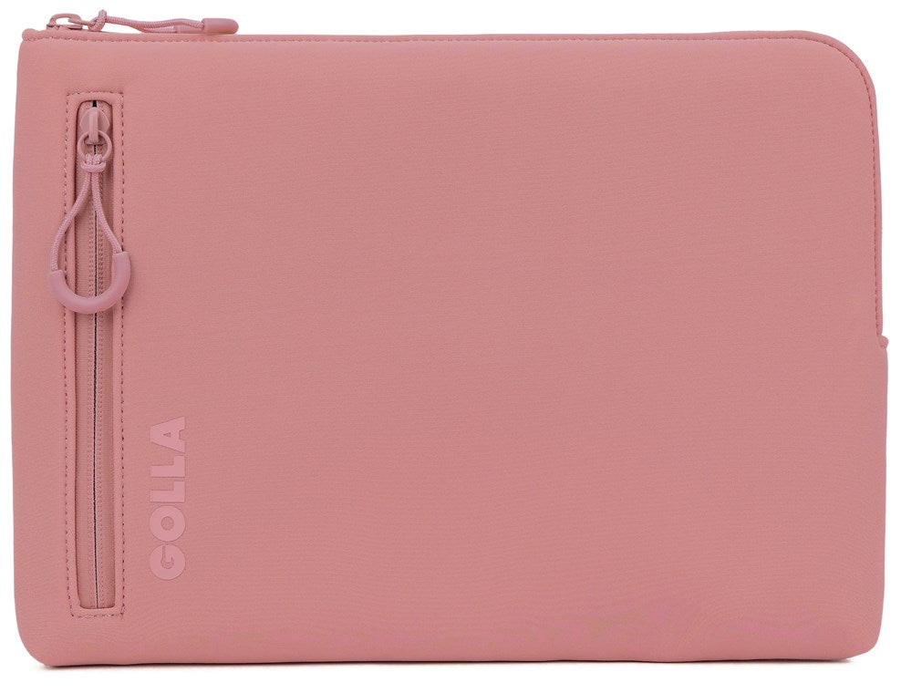 Golla Laptop Tasche / Wasserdichter Laptop Sleeve aus Neopren / Für MacBook, Asus und weitere Notebooks / Elegante Laptophülle / Reißverschluss mit Neoprenmantel / 13 Zoll / Dirty Pink