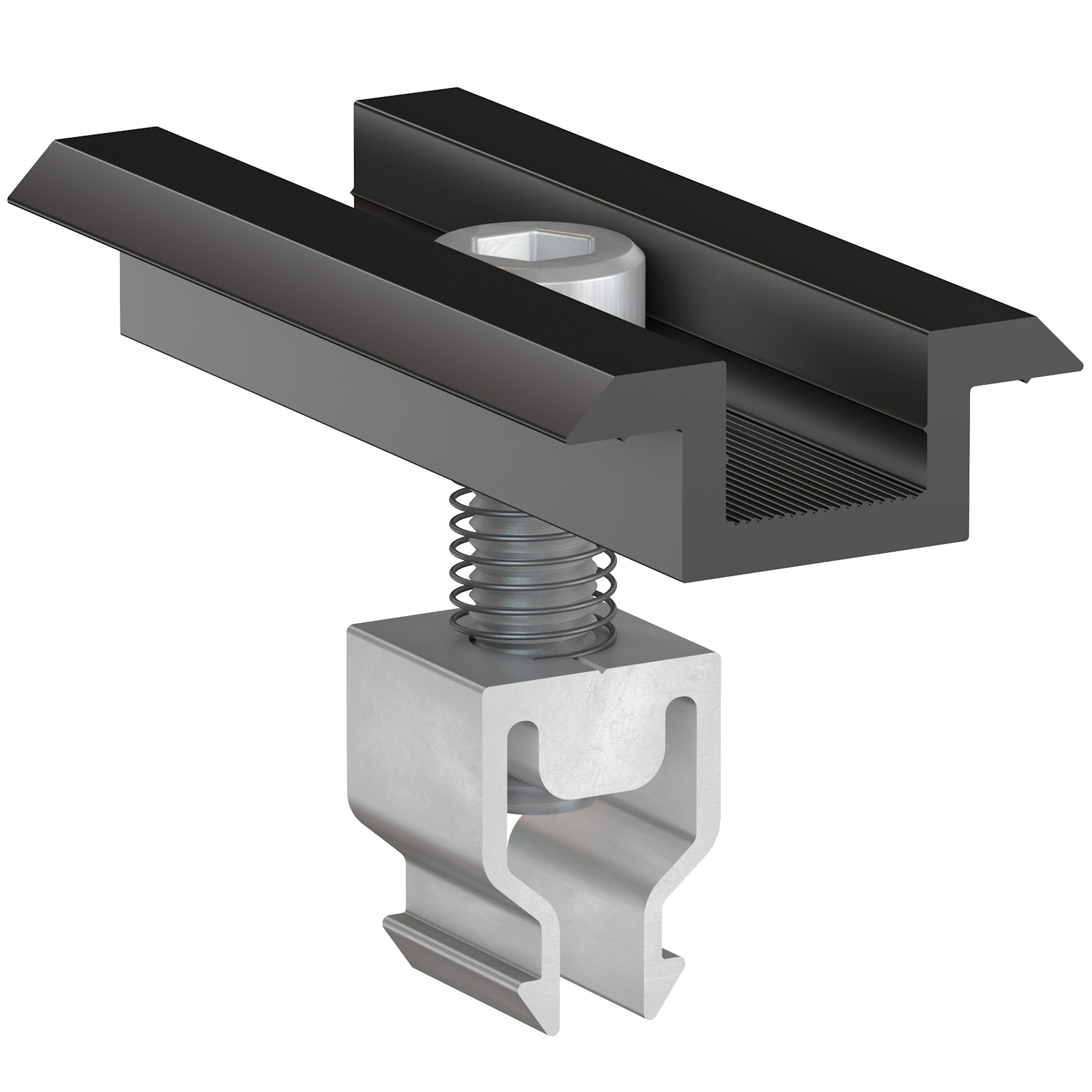 Mittelklemme Klickfix Solar Modul Befestigung Halterung PV Montage schwarz