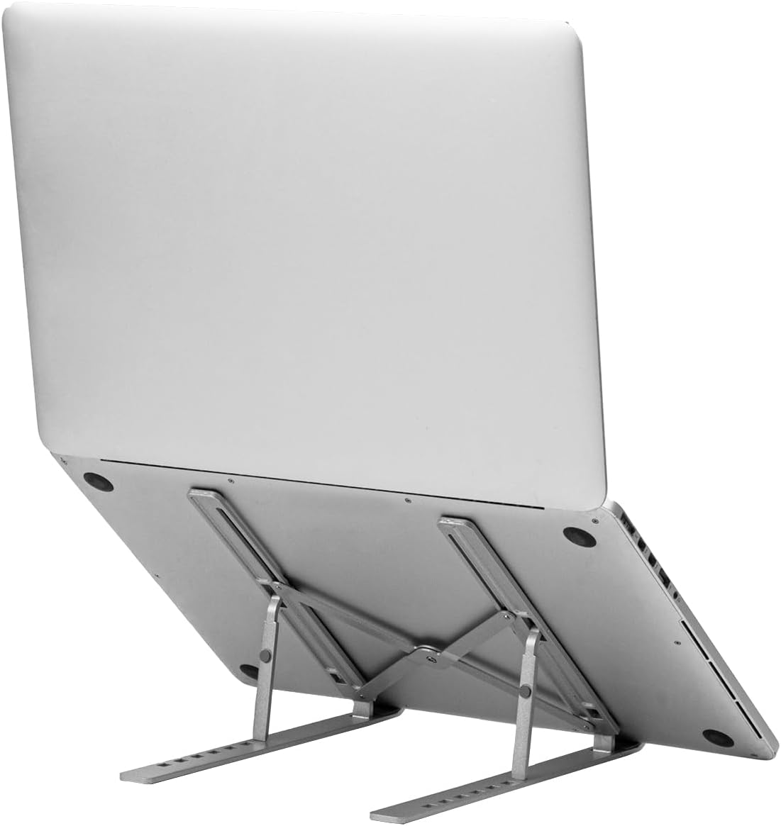 my wall Faltbarer Laptop Ständer HT49L Laptop Ständer für 11"-15" (28-38 cm) Laptops, Laptop Zubehör mit Transporttasche, 7-stufig Einstellbarer Winkel, Belastbar bis 5 kg